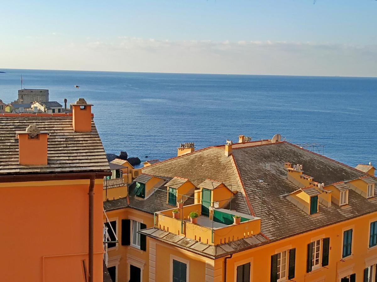 A Due Passi Dal Cielo E Dal Mare - Balcony With Sea View Lägenhet Camogli Exteriör bild
